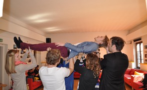 Proben zur Passionsperformance