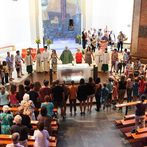 Schwungvolle Messe zum Start des heurigen Jungscharlagers