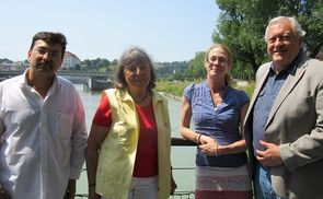V. l.: Hussain Ali Yousuf, Almut Etz, Karin Sjögren-Bauer, Bert Brandstetter                  