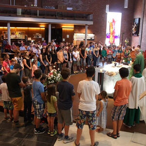 Schwungvolle Messe zum Start des heurigen Jungscharlagers